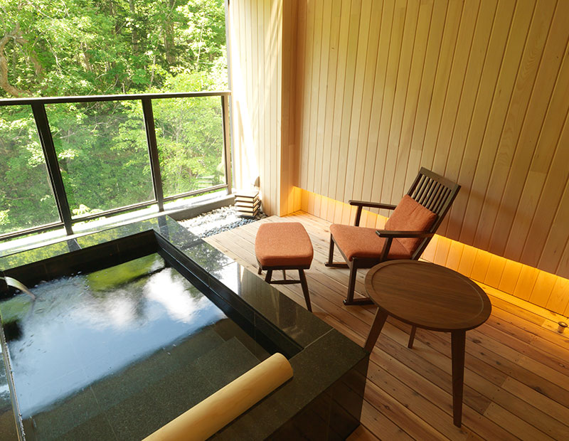 A private room for warmth and relaxation.