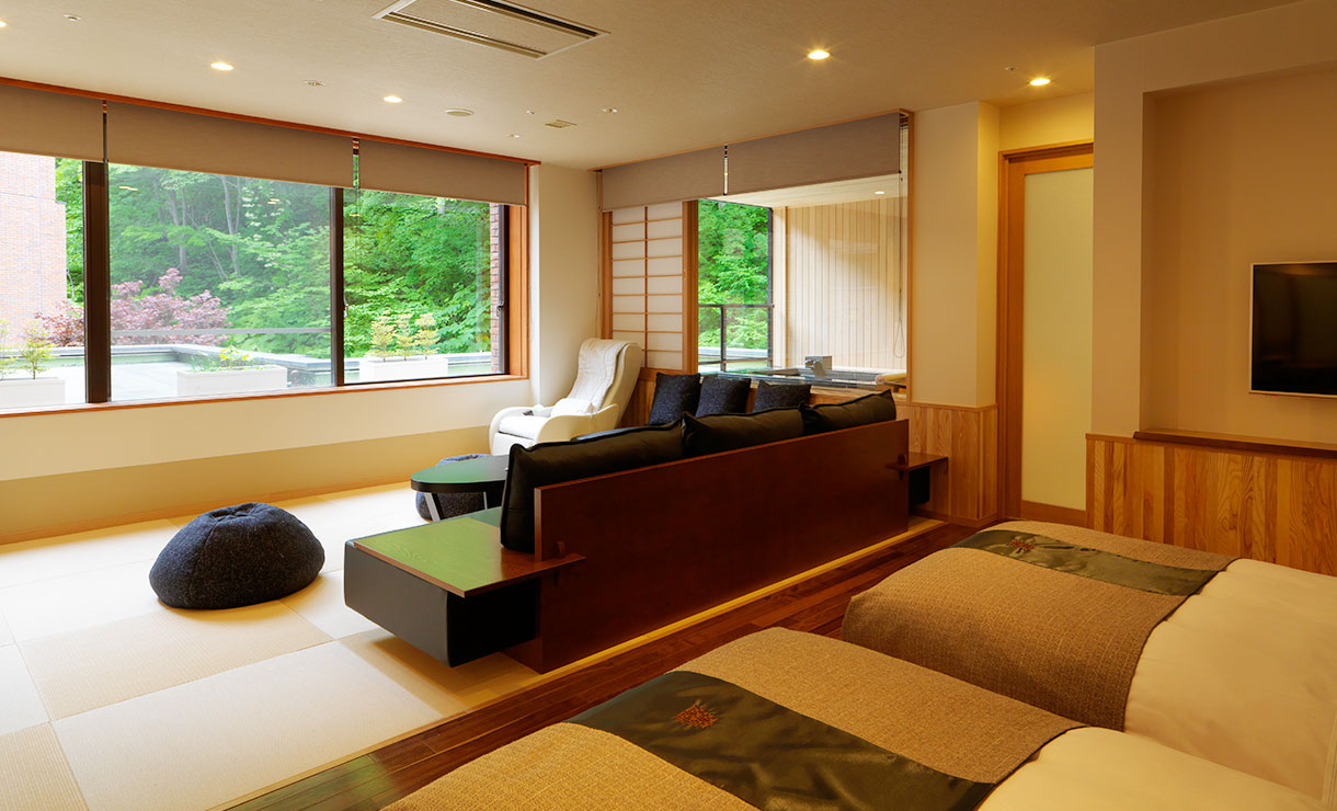 温泉露天風呂&サウナ付スイート