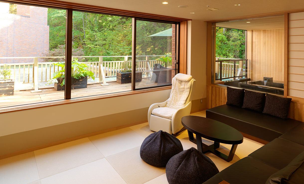 温泉露天風呂&サウナ付スイート